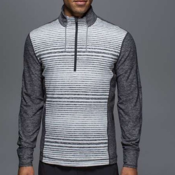 Lululemon Mens Sweat Session 1/2 Zip Longsleeve Pullover - Picture 1 of 9